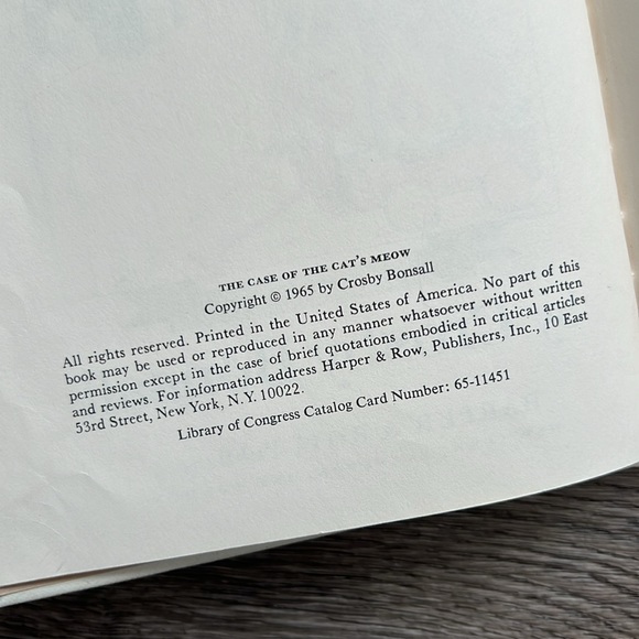 VINTAGE 1960’s children’s book, the case of the CAT’S MEOW. By Crosby Bonsall. - Picture 7 of 11